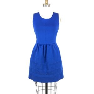 Madewell Fit & Flare Silhouette Dress Raw Hem Pkts